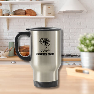 Caneca Térmica Presente de Colega de Trabalho Engraçado Meu Céreb