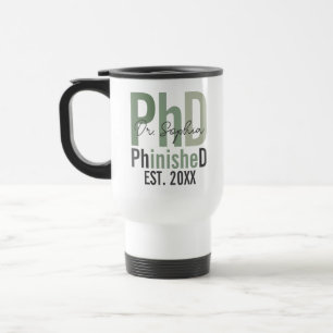 Caneca Térmica Presente de Graduação de Doutorado Personalizado C