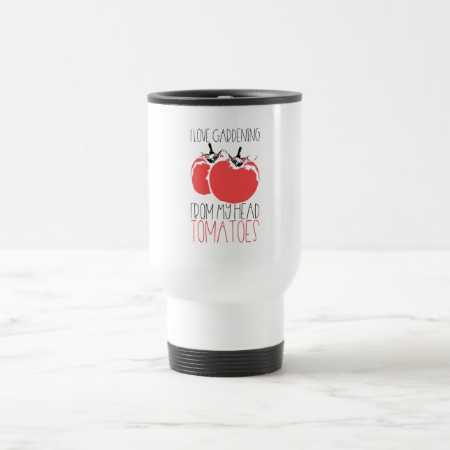 Caneca Térmica Presente de jardinagem de tomate (Centro)