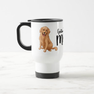 Caneca Térmica Presente de Mãe de Golden Retriever Fofo Cachorro