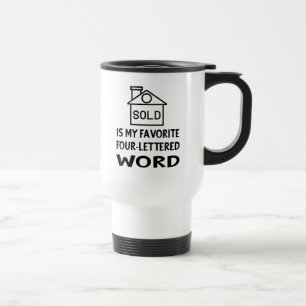 Caneca Térmica Presente do Agente Imobiliário Funny House Broker