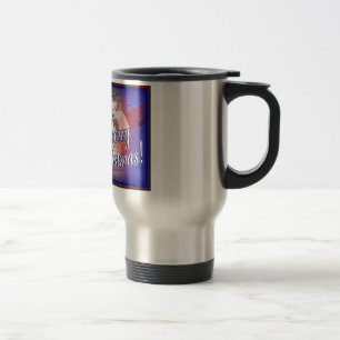 CANECA TÉRMICA PRESENTE DO FILHOTE DE CACHORRO DO NATAL DOS