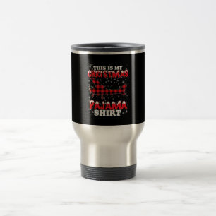Caneca Térmica Presente no Plano Aéreo Funny Pajama de Natal
