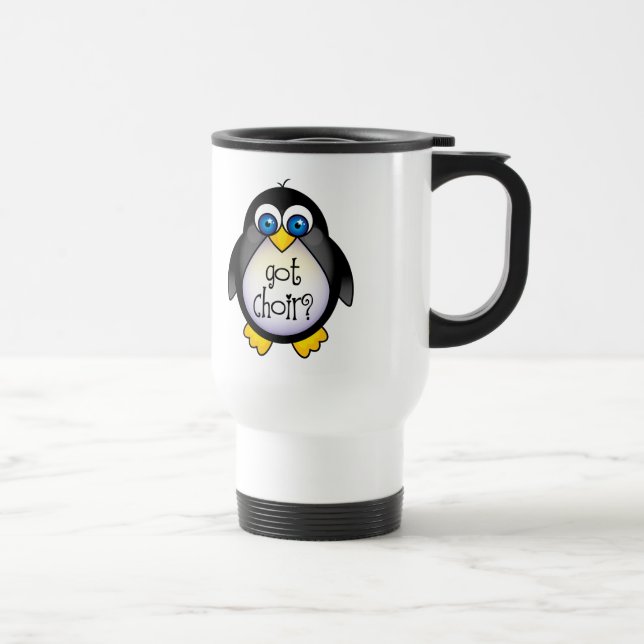 Caneca Térmica Presente obtido bonito do pinguim do coro (Direita)