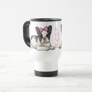 Caneca Térmica Presente para Amante de Cachorro Francês Fofo Bull