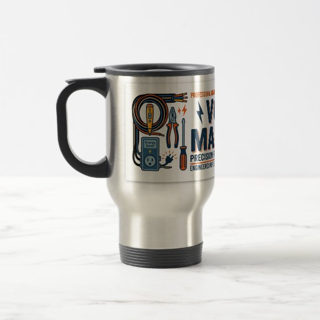 Caneca Térmica Presente para Eletricistas Volt Master (Esquerda)