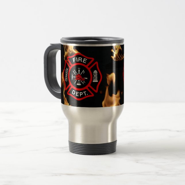 Caneca Térmica Presente para o viagem do protetor do departamento (Frente Esquerda)