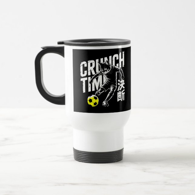Caneca Térmica Presente Perfeito para Donos de Gatos que Amam Fut (Esquerda)