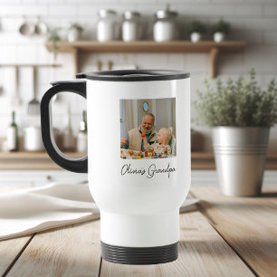 Caneca Térmica Presente personalizado de fotos do vovô