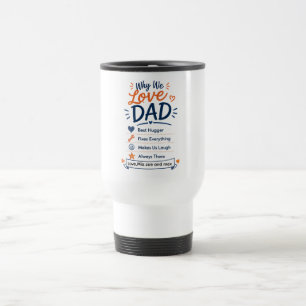 Caneca Térmica Presente Personalizado Por Que Amamos Papai das Cr