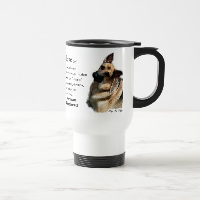 Caneca Térmica Presentes de arte german shepherd (Direita)