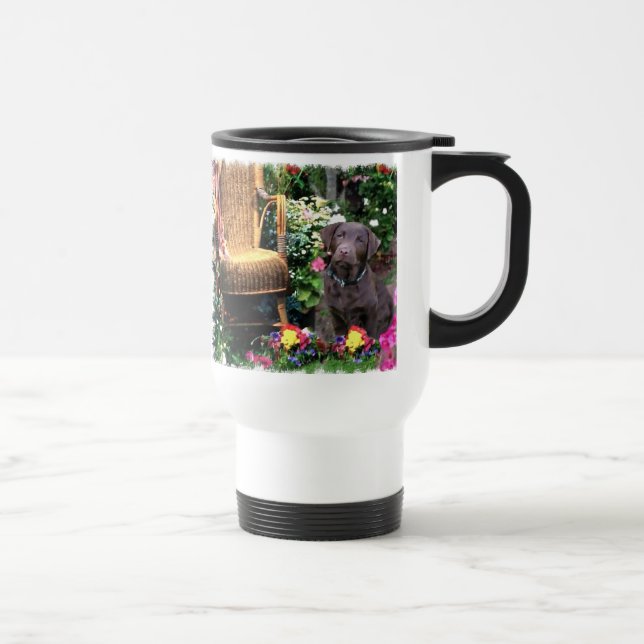 Caneca Térmica Presentes de Arte Labrador Retriever (Direita)