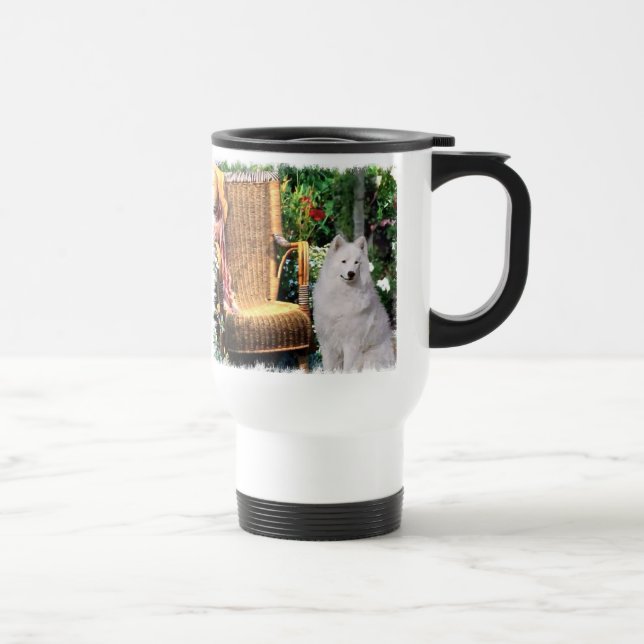 Caneca Térmica Presentes de Arte Samoyed (Direita)
