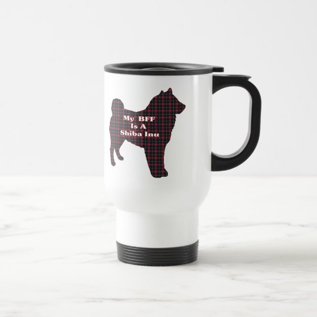 Caneca Térmica Presentes de Shiba Inu BFF (Direita)