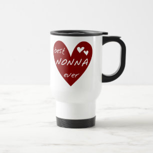 Caneca Térmica Presentes dos t-shirt de Nonna do coração vermel
