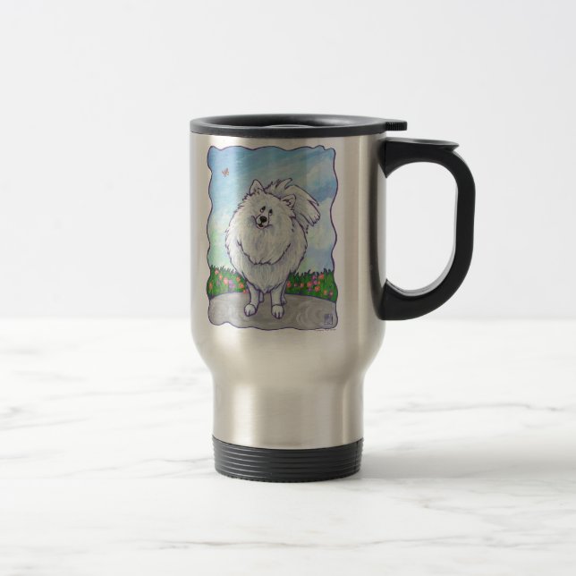 Caneca Térmica Presentes e acessórios da Pomerânia Branca (Direita)