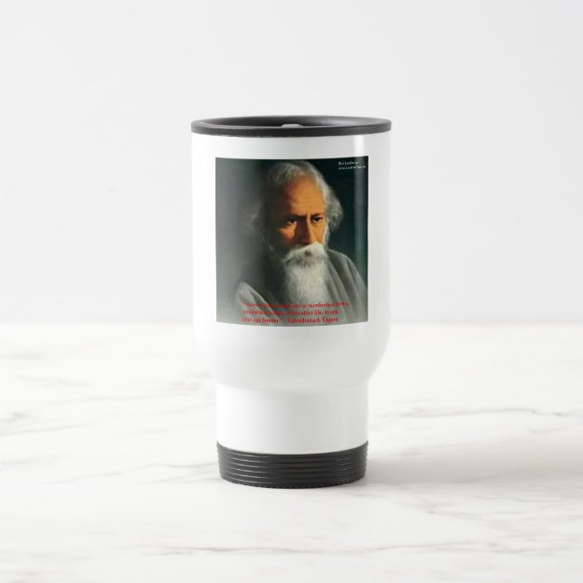 Caneca Térmica Presentes e Cartões com Citações de Amor de Rabind (Centro)