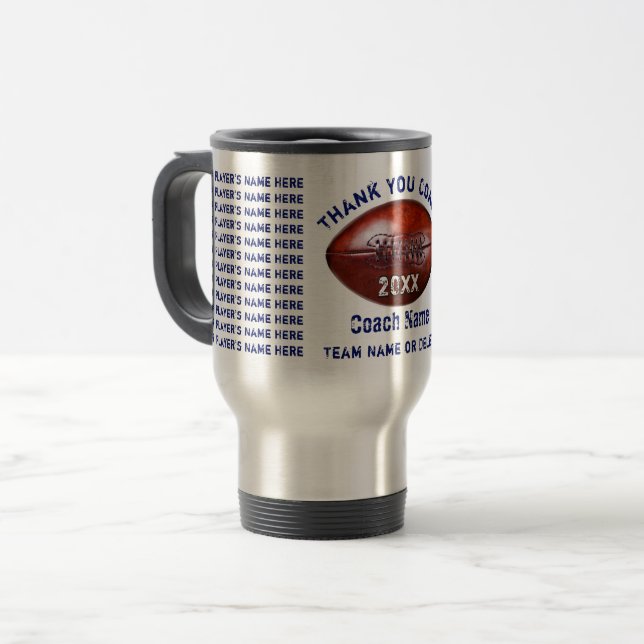 Caneca Térmica Presentes para Treinador de Futebol com até 24 Nom (Frente Esquerda)