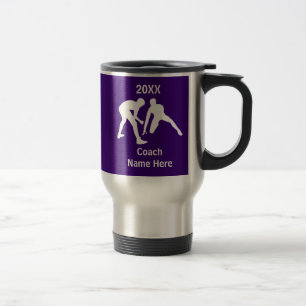 Caneca Térmica Presentes roxos, brancos da apreciação do