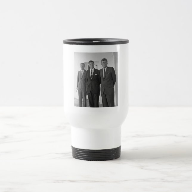 Caneca Térmica Presidente Americano John Kennedy & Irmãos, Camelo (Centro)