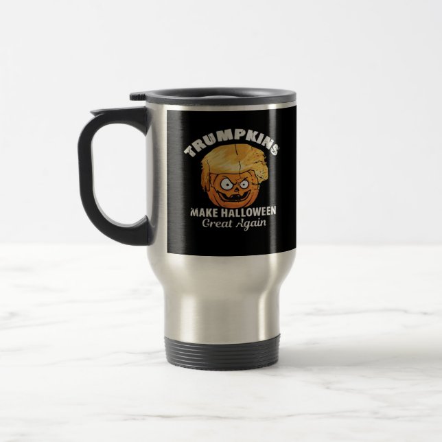 Caneca Térmica Presidente Funny Trumpkins Halloween (Esquerda)