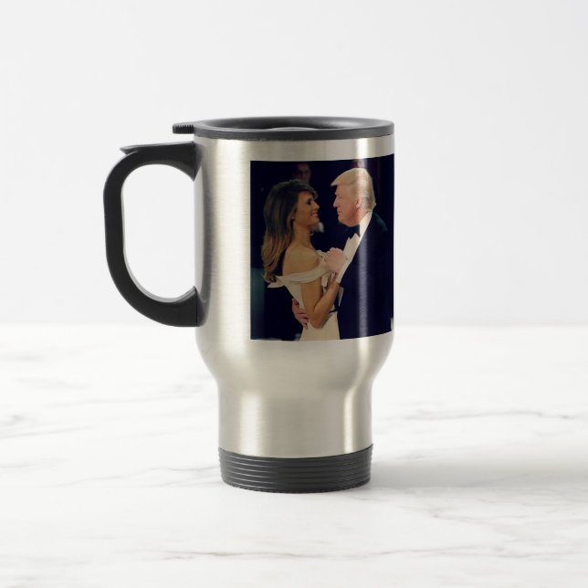 Caneca Térmica Presidente Trump e Melania Dancing (Esquerda)