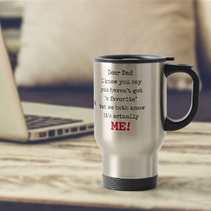 Caneca Térmica Prezado Pai do seu favorito - Engraçado personali