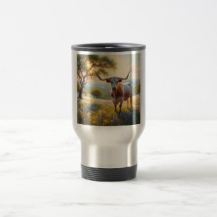 Caneca Térmica Primavera do Texas longhorn