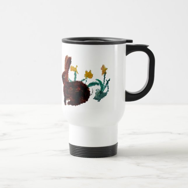 Caneca Térmica Primavera Rabbit Daffodil Art (Direita)