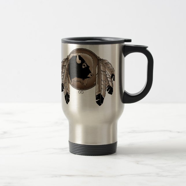 Caneca Térmica Primeiro copo de café da arte dos animais (Direita)