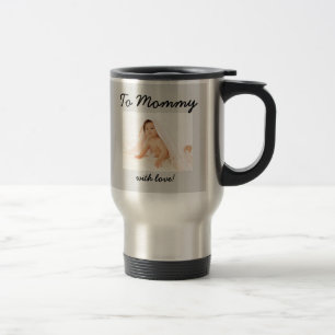 Caneca Térmica Primeiro Dia de as mães - Foto Personalizada/Ano