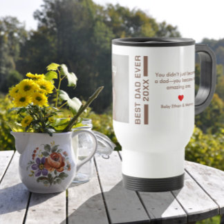 Caneca Térmica Primeiro Dia dos Pais Acertou em Cheio Lembrança P
