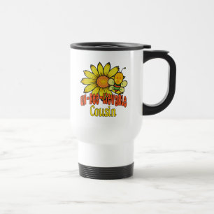 Caneca Térmica Primo inacreditável Girassóis e Abelhas