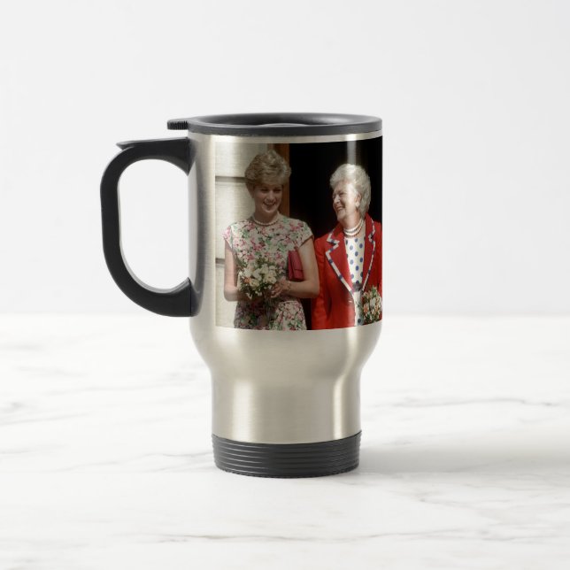 Caneca Térmica Princesa Diana-Barbara Bush (Esquerda)