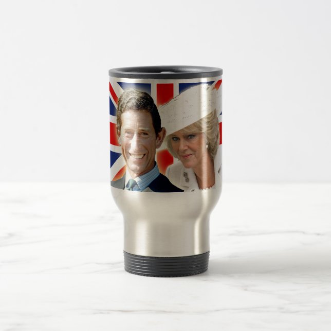 Caneca Térmica Príncipe Carlos & HRH Duquesa Cornwall (Centro)