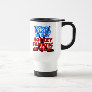 Caneca Térmica Professor da história do amante do hóquei