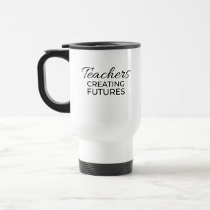 Caneca Térmica Professores Criando Futuros Preto Dourado Motivaci