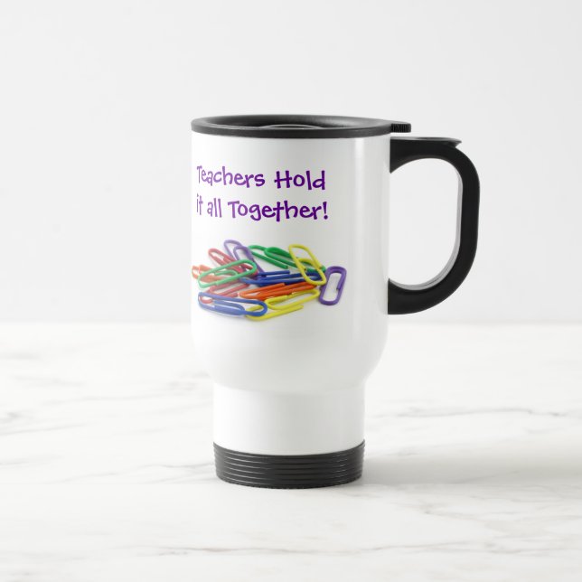 Caneca Térmica Professores seguram os clipes de papel juntos (Direita)