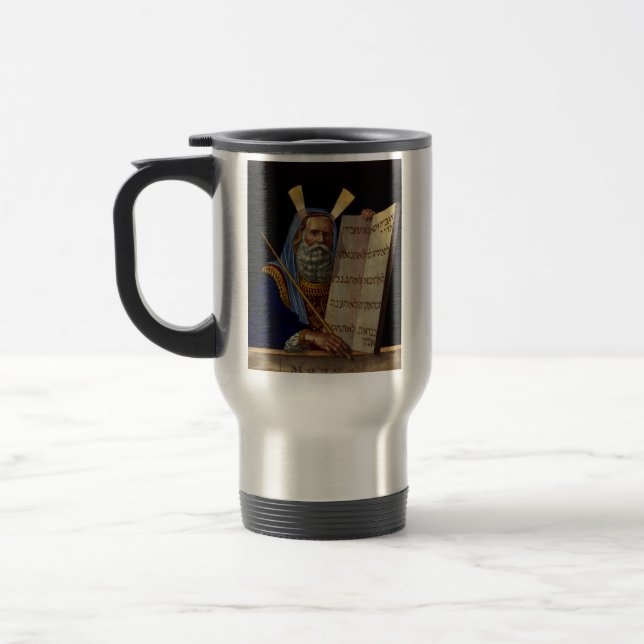 Caneca Térmica Profeta Moisés com as Tábuas da Lei  (Esquerda)
