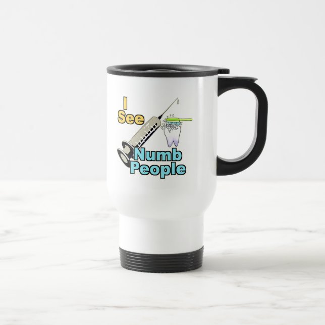 Caneca Térmica Profissional dental engraçado (Direita)