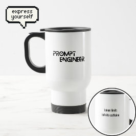 Caneca Térmica Prompt engineer minimalist quote