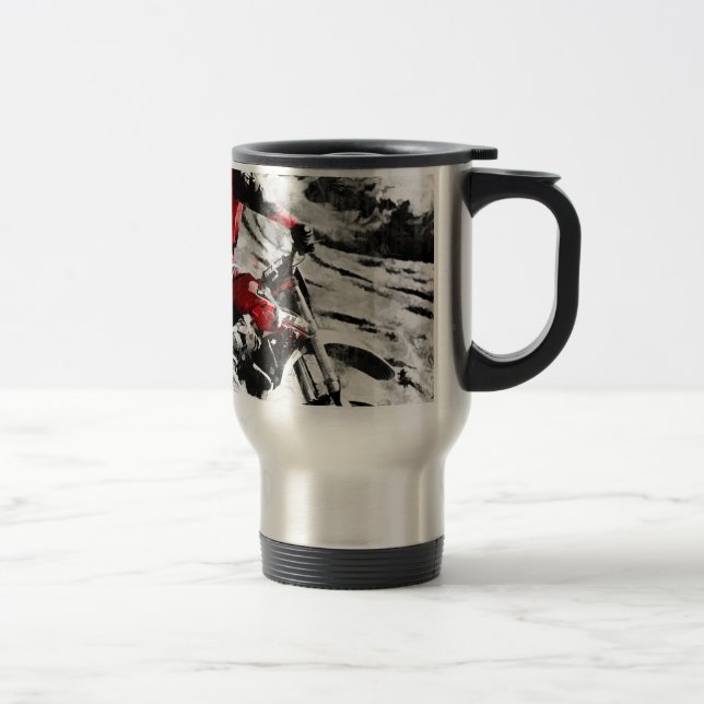 Caneca Térmica Proprietário Da Montanha - Motocross Dirt-Bike Rac (Direita)
