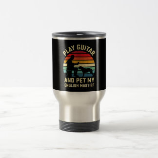 Caneca Térmica Proprietário de Cachorro Pet Guitarista do Mãe Ing