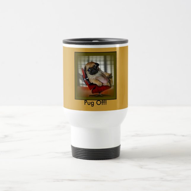 Caneca Térmica Pug fora! (Centro)