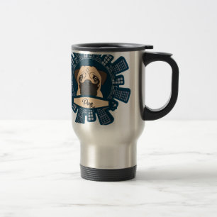Caneca Térmica pug na cidade