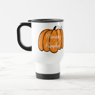 Caneca Térmica Pumpkin de Bom Dia de Laranja Personalizado