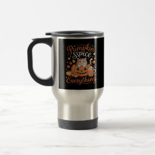 Caneca Térmica Pumpkin Especiaria Tudo Gato Fala De Outono Fal De