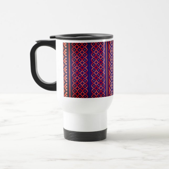 Caneca Térmica Purple Mosiac Travel Mug (Esquerda)