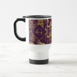 Caneca Térmica Púrpura Personalizada e Chinoiserie Victoriana Dou