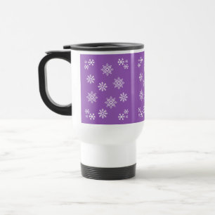 Caneca Térmica Púrpura Púrpura Pinguim-Floco de Neve